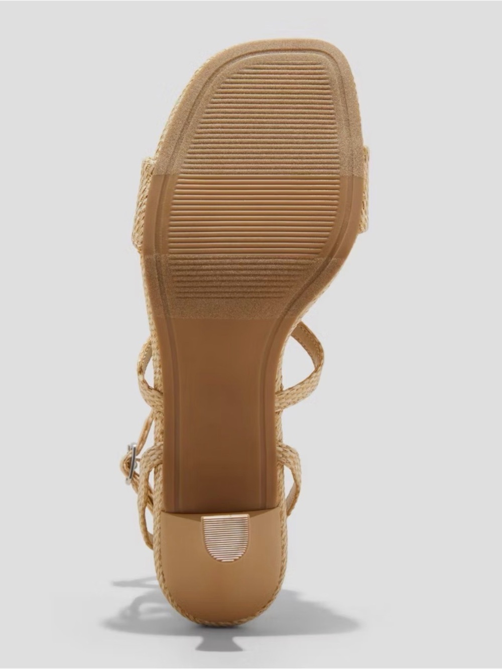 A New Day ESME Beige Crochet Floral Low Heel Sandals - Picture 3 of 4